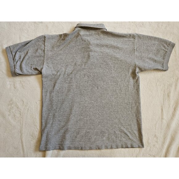 Vintage Anvil Polo Gray Size X-Large Single Stitch Made In Usa Golfing Bear Logo - Picture 5 of 10